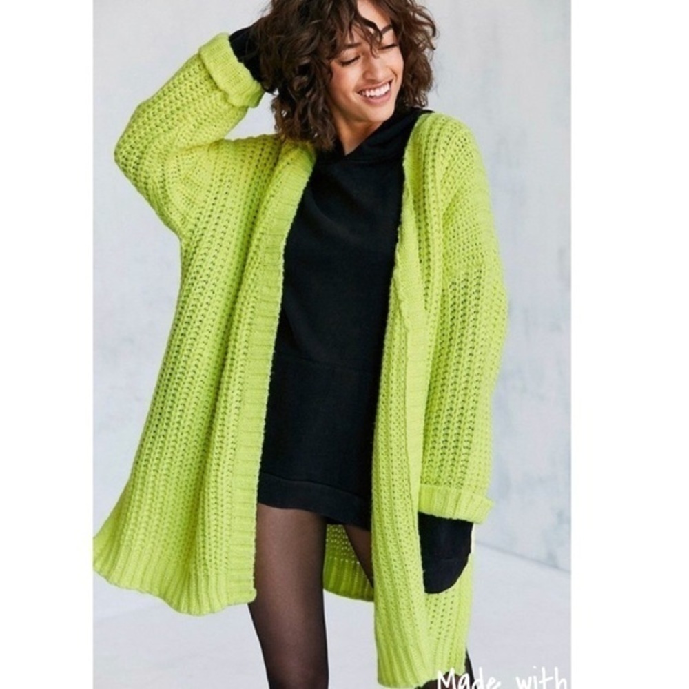 RANSOM Citrus Highlighter Cardigan Sweater